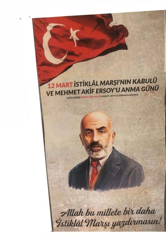 Pansiyonda 12 Mart İstiklal Marşının Kabulü ve Mehmet Akif Ersoy u Anma