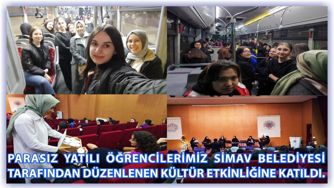 Parasız Yatılı Öğrencilerimiz Simav Belediyesi Tarafından Düzenlenen Kültür Etkinliğine Katıldı.